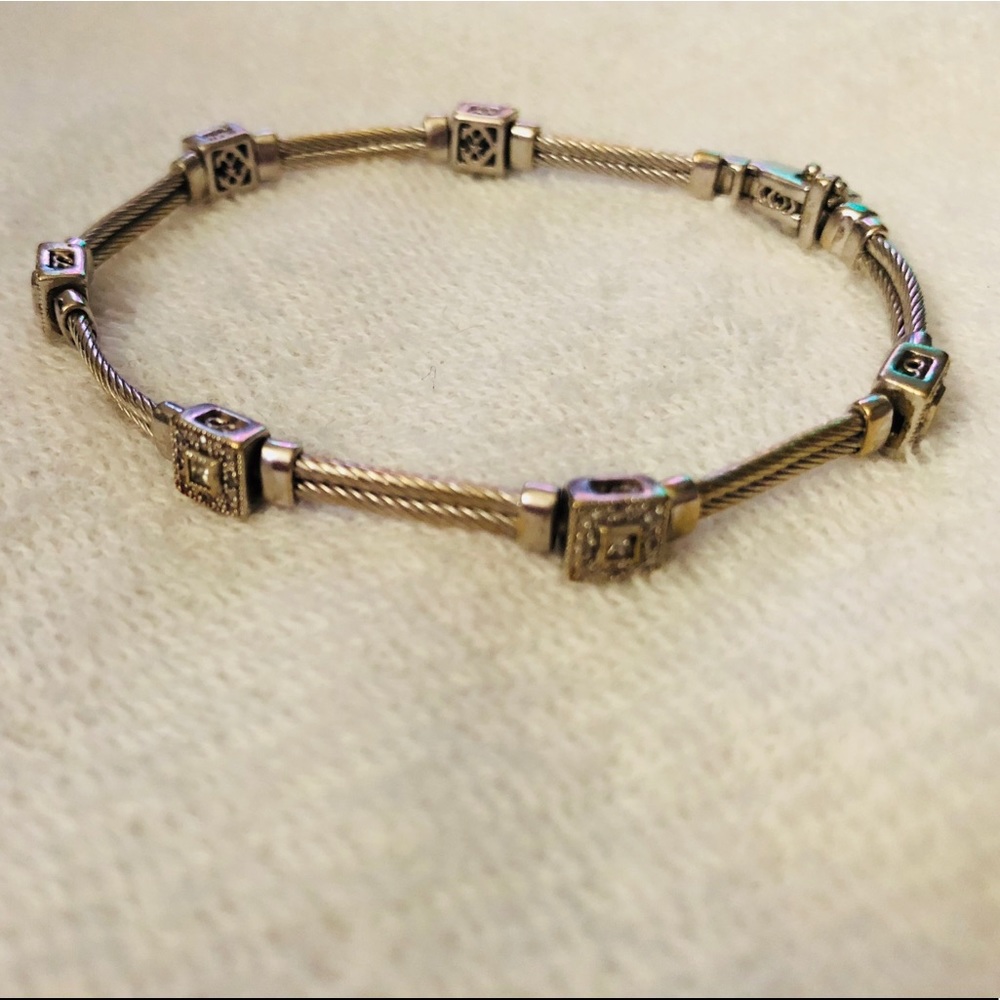 Authentic Charriol 18K White Gold 0.50ct Diamond Bracelet